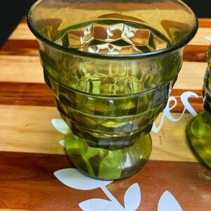 Indiana Glass Green Goblet